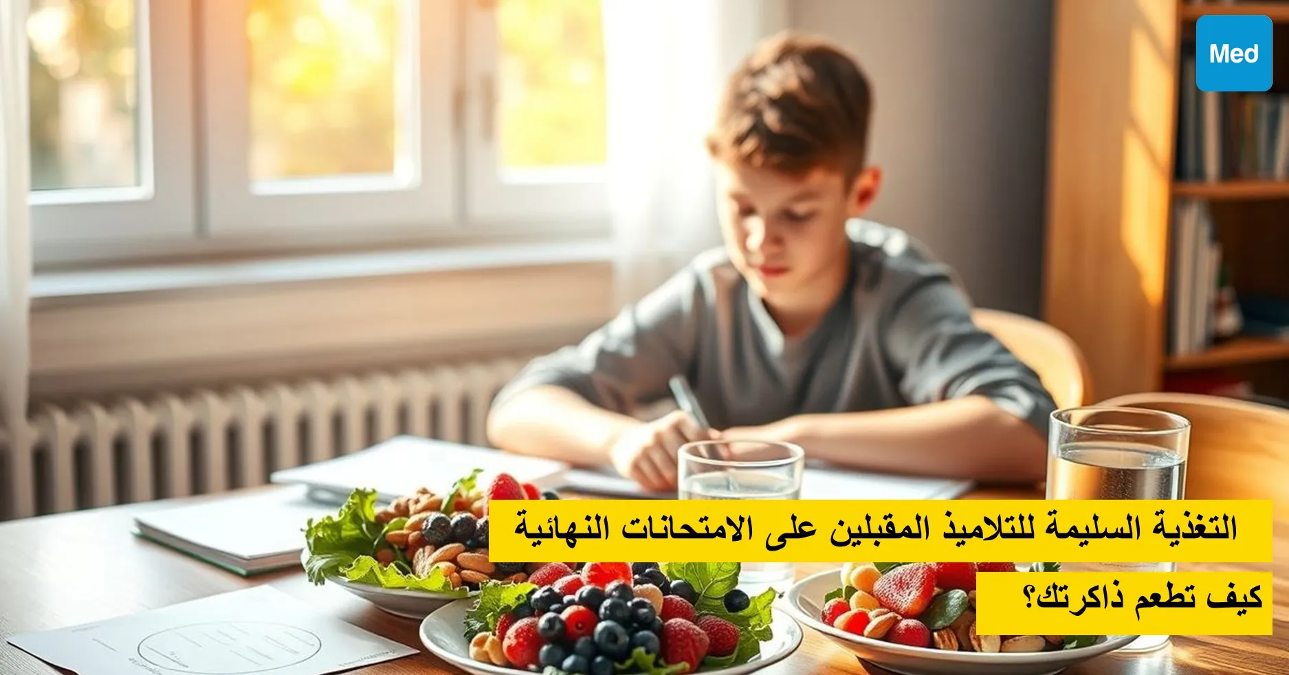 التغذية السليمة للتلاميذ المقبلين على الامتحانات النهائية: كيف تطعم ذاكرتك؟